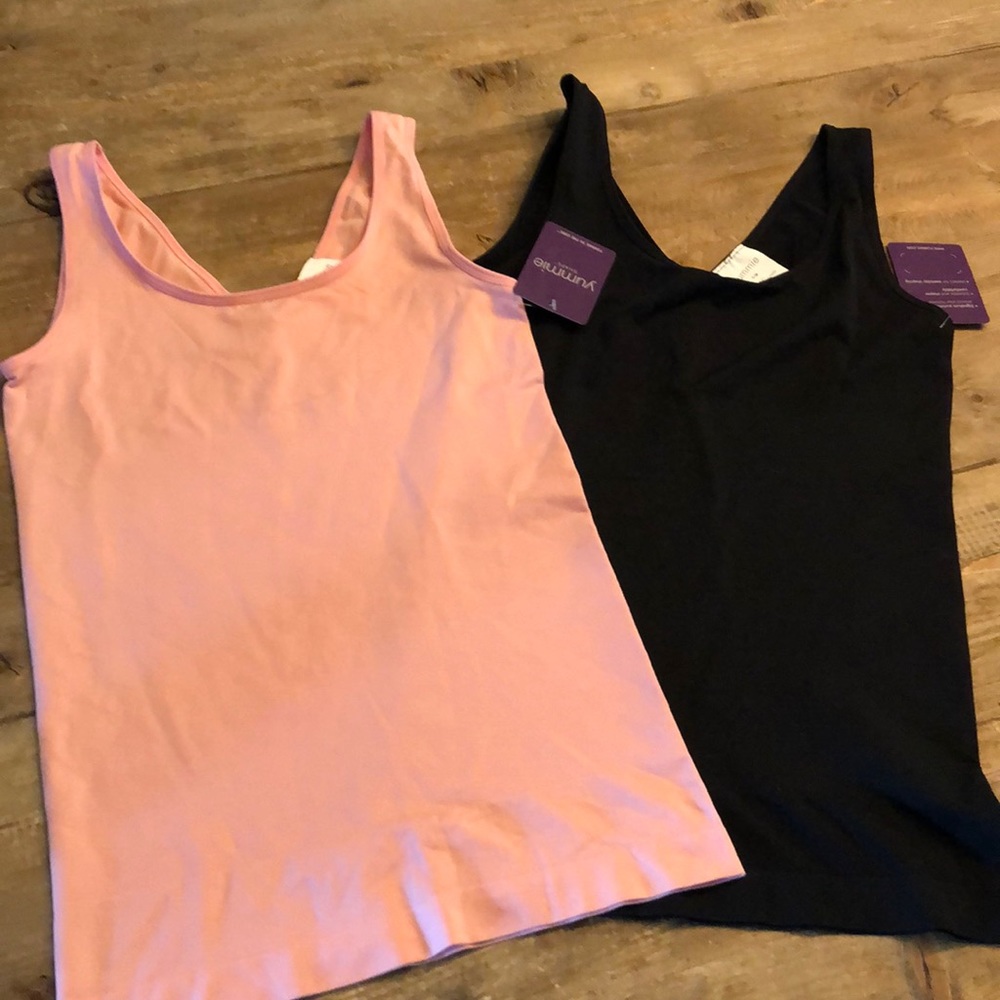 Yummie shape wear blush and black